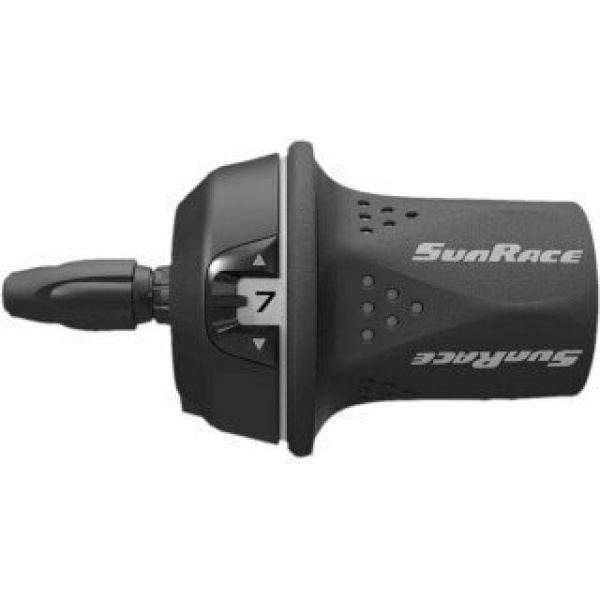 versteller twist rechts 7 speed shimano Zwart